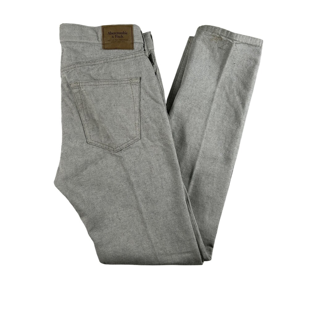Abercrombie & Fitch Jeans Mens 30x32 Gray Skinny Cone Denim Stretch Casual